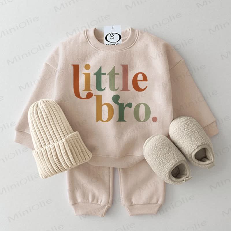 LITTLE BRO. Felpa per neonato, set 2 pezzi beige - Beige - 2-3T - image 1