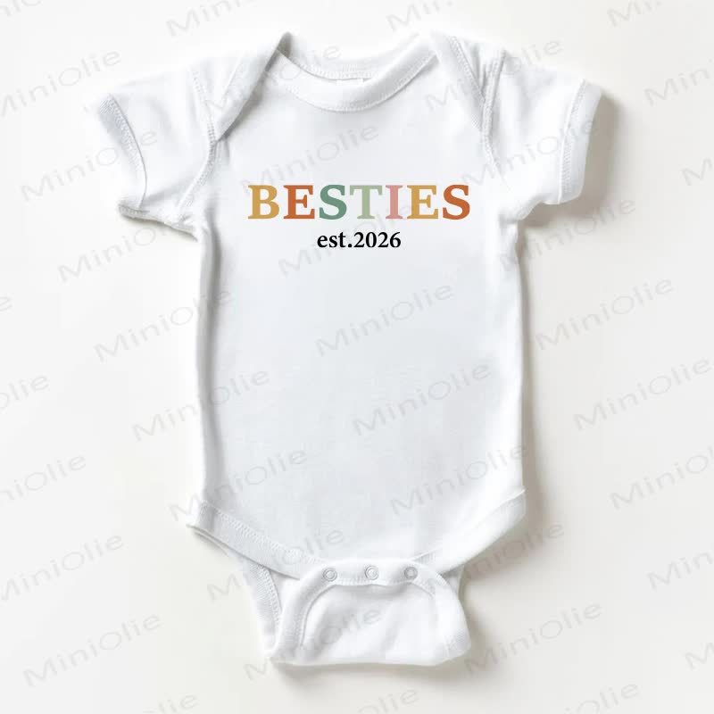 BESTIES EST.2026 Body bianco per neonati - Bianco - 18-24 mesi - image 1