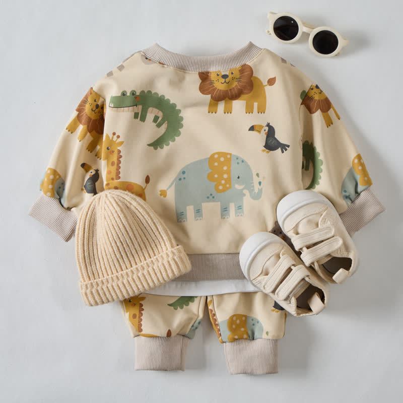 Set da 2 pezzi Baby Beige Zoo - image 3