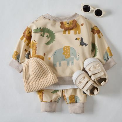 Set da 2 pezzi Baby Beige Zoo - image 3