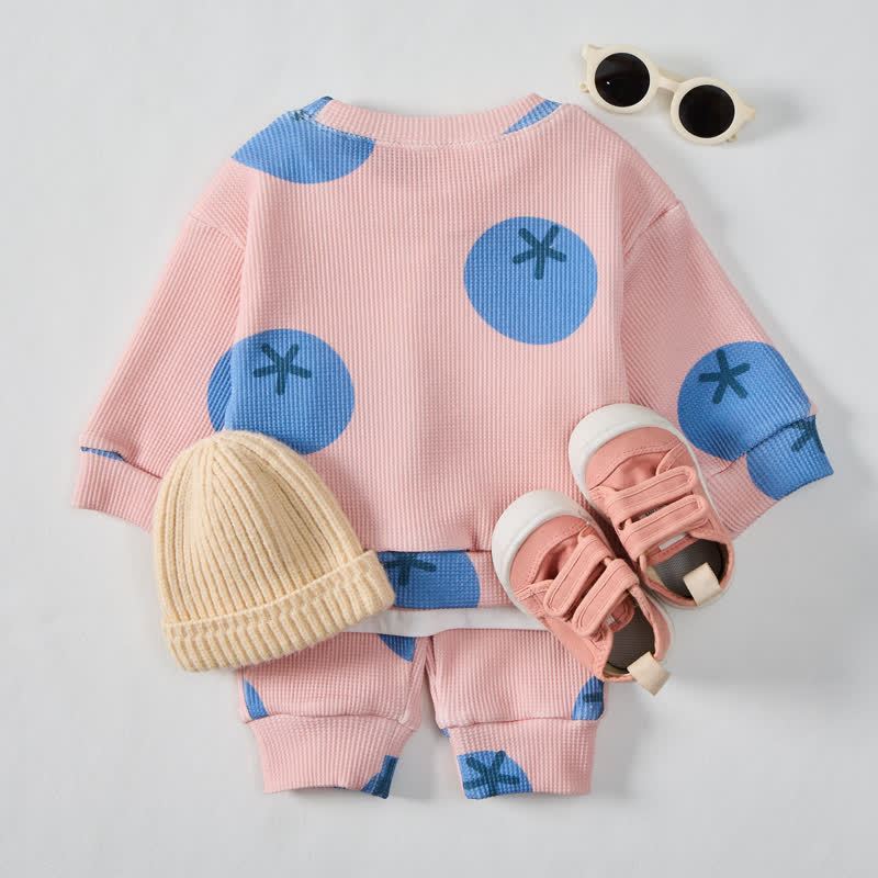 Set 2 pezzi rosa Baby Blueberry Waffle - image 3