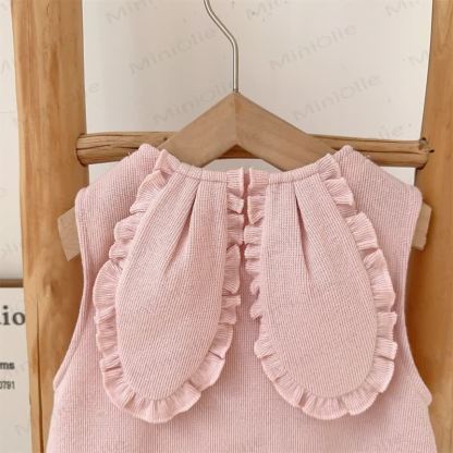 Completo con salopette e maglietta a righe Baby Rabbit - image 3