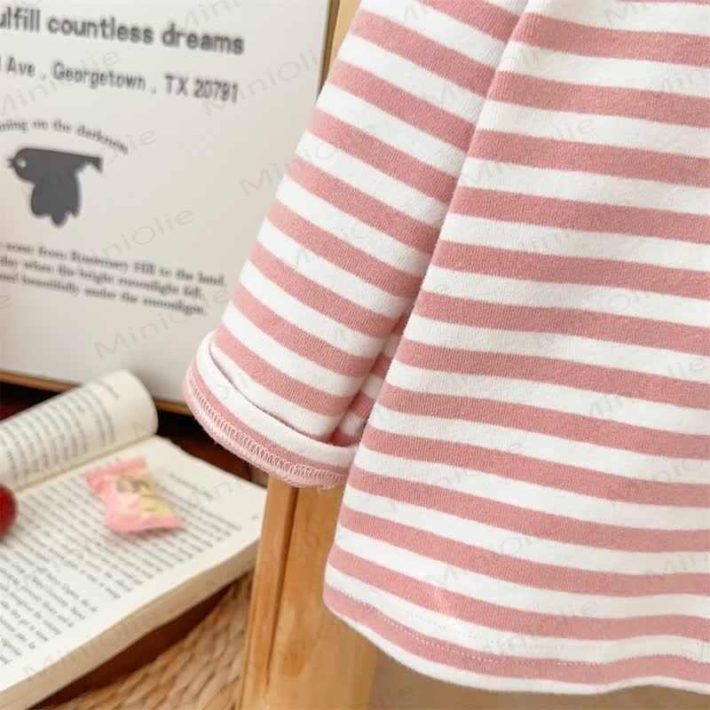 Completo con salopette e maglietta a righe Baby Rabbit - image 11