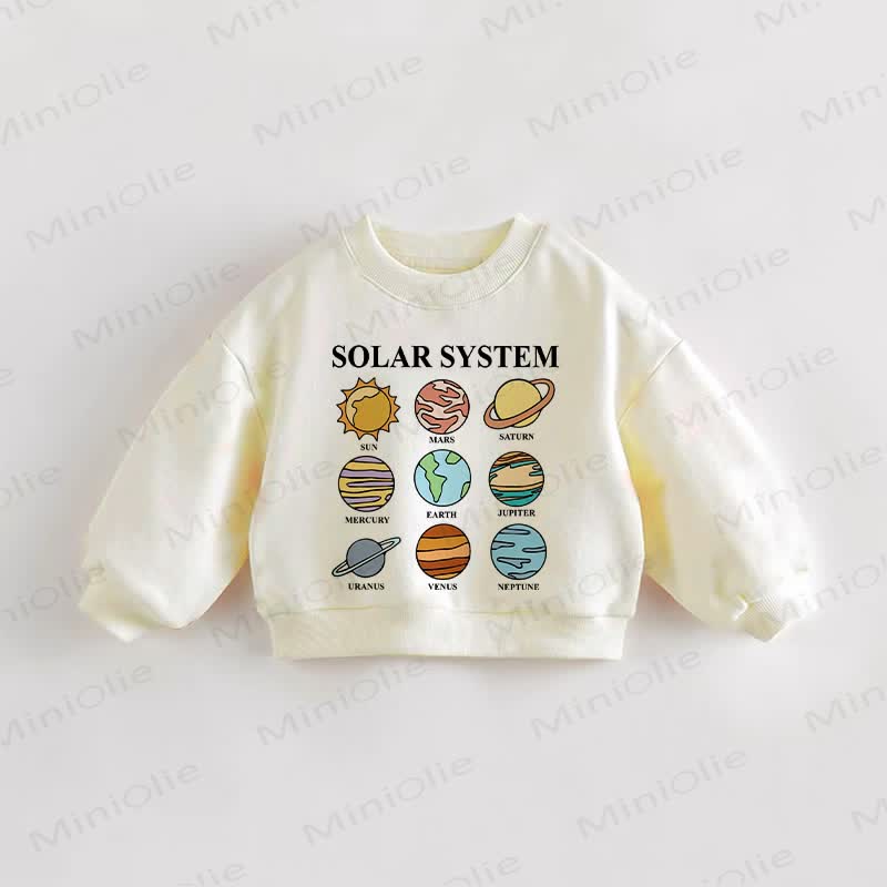 Felpa per bambini piccoli THE PLANETS - Crema - 3-5T - image 1
