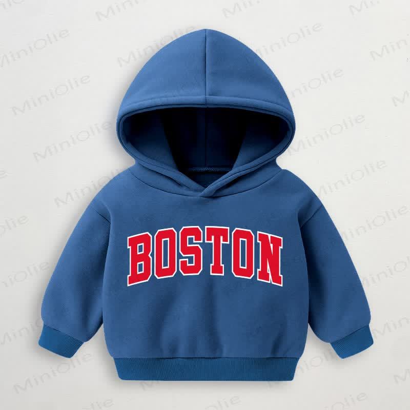 Felpa con cappuccio blu per bambini BOSTON Baby - Blu - 3-5T - image 1