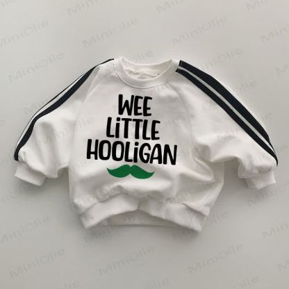 Felpa bianca a righe laterali per neonati WEE LITTLE HOOLIGAN - Bianco - 2-3T - image 1