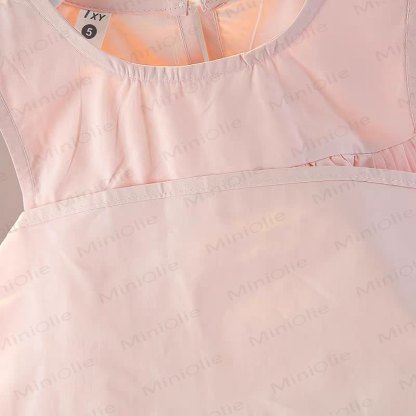 Vestito senza maniche in rete floreale per bambina - image 12