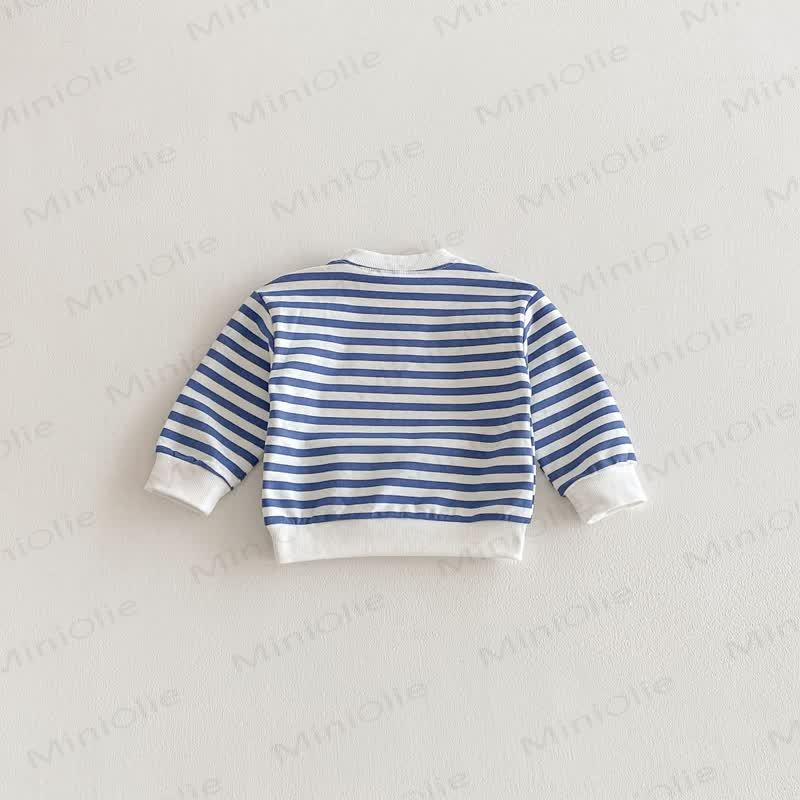 Felpa a righe rosa/blu per bambini - image 15