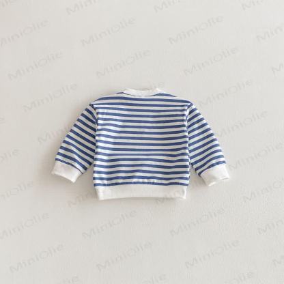 Felpa a righe rosa/blu per bambini - image 15