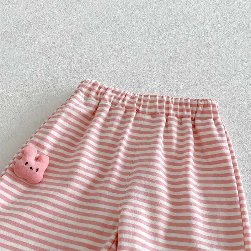 Pantaloni a righe con animali per neonati e bambini - image 6