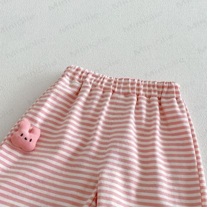 Pantaloni a righe con animali per neonati e bambini - image 6