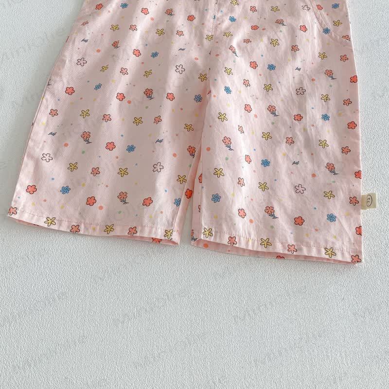 Tutina con fiocco e fiori per bambina/Top in pizzo tinta unita - image 11