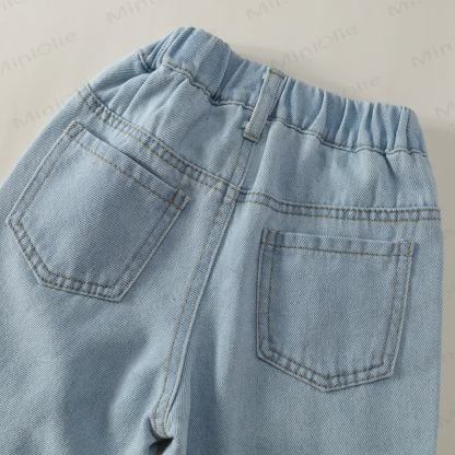 Pantaloni larghi in denim per bambine - image 7