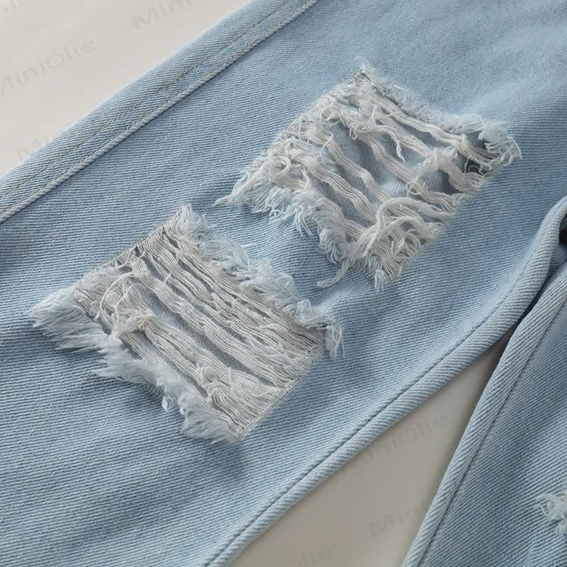 Pantaloni larghi in denim per bambine - image 9
