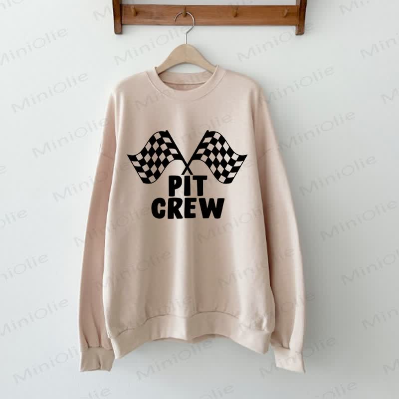 Felpa per bambini PIT CREW Baby Racing Beige Family - image 2