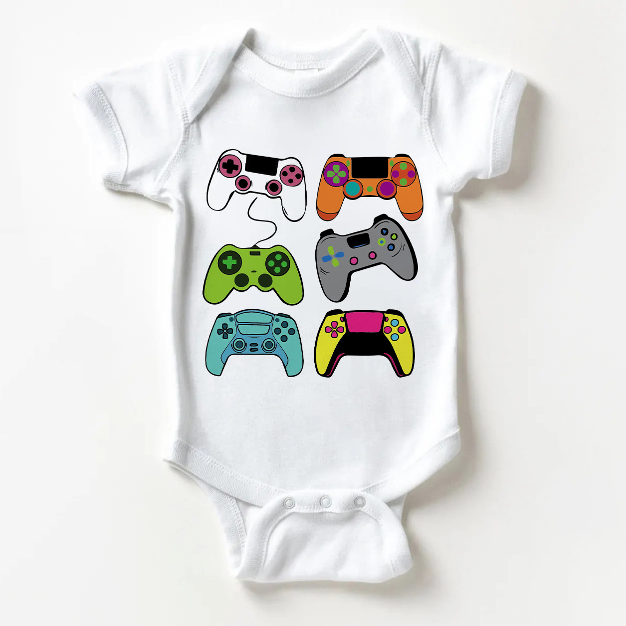 Body bianco con controller di gioco colorato per neonati - Bianco - 18-24 mesi - image 1