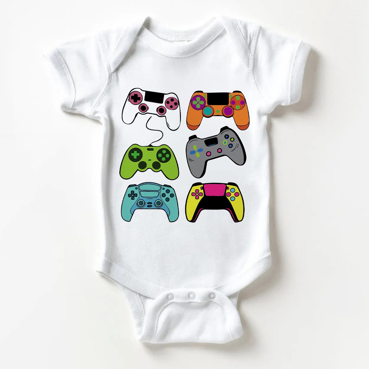 Body bianco con controller di gioco colorato per neonati - Bianco - 18-24 mesi - image 1