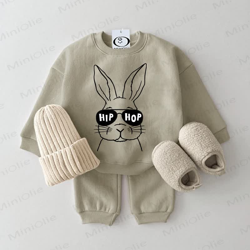 HIP HOP Baby Bunny grigio verde set 2 pezzi - Grigio Verde - 2-3T - image 1