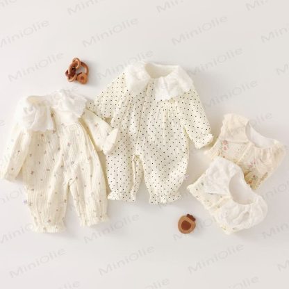 Tutina per neonato con stampa floreale/limoni - image 1