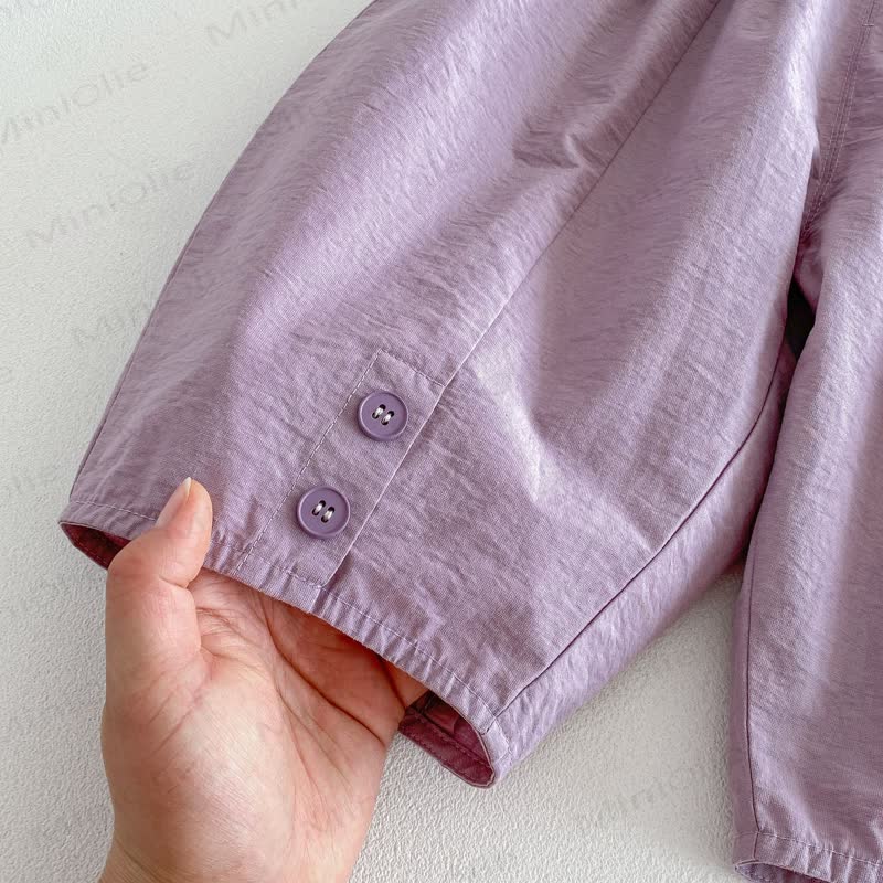 Pantaloni estivi larghi tinta unita per neonati e bambini - image 10