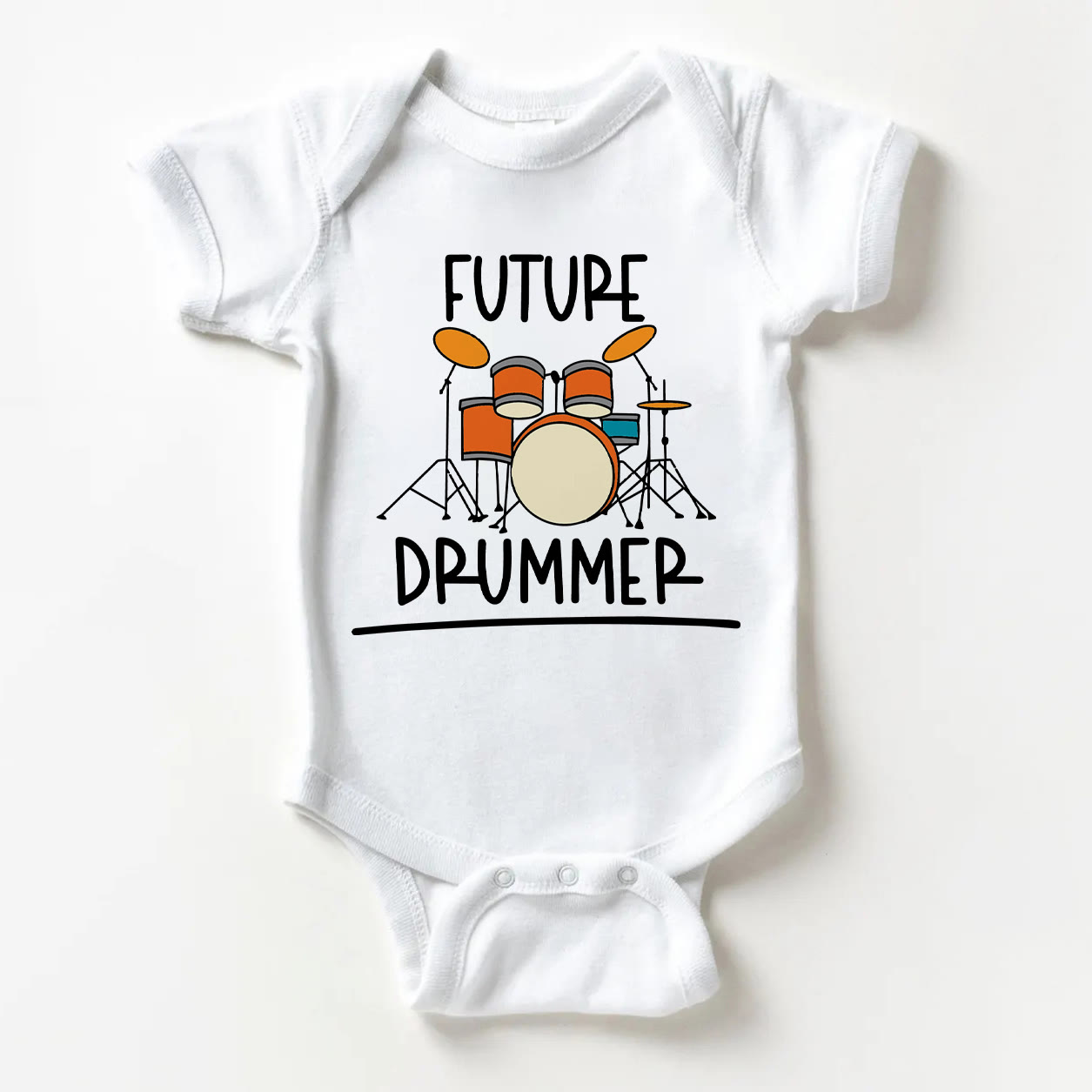 Body bianco per neonati FUTURE DRUMER - Bianco - 18-24 mesi - image 1