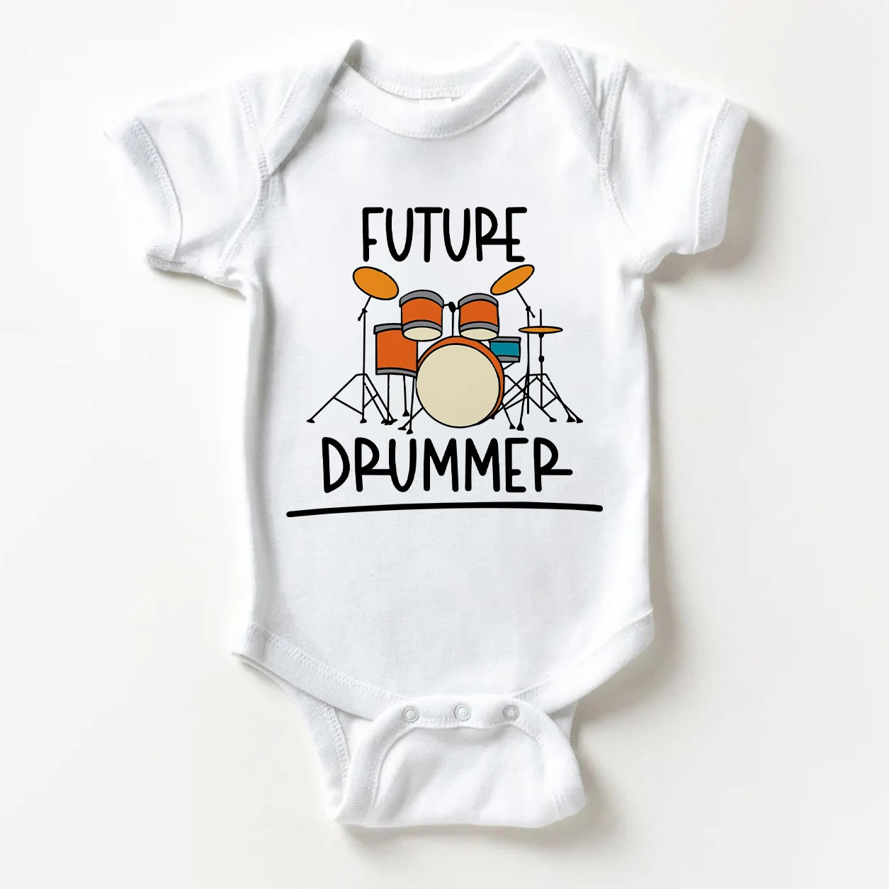 Body bianco per neonati FUTURE DRUMER - Bianco - 18-24 mesi - image 1