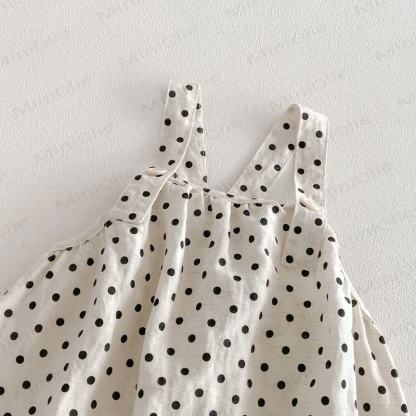 Tuta a pois per bambina/top tinta unita - image 8