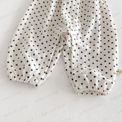 Tuta a pois per bambina/top tinta unita - image 11