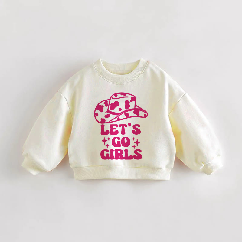 Felpa per neonati e bambini LET'S GO GIRLS - Crema - 3-5T - image 1