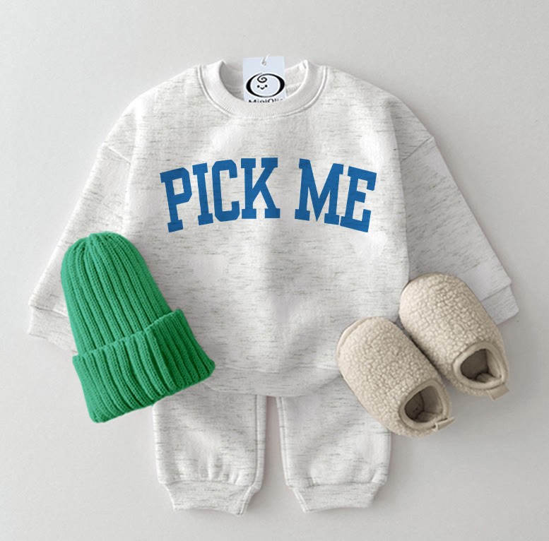 PICK ME Baby Felpa 2 pezzi Grigio Chiaro - Grigio chiaro - 2-3T - image 1