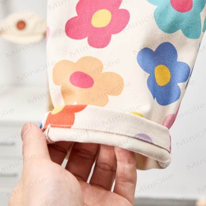 Tuta bianca con fiori di dopamina per neonati e bambini - image 5