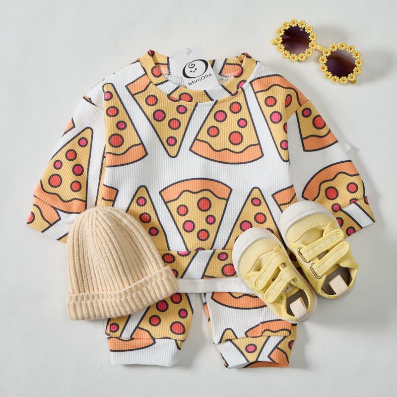Set 2 pezzi beige per pizza e waffle per bambini - image 2
