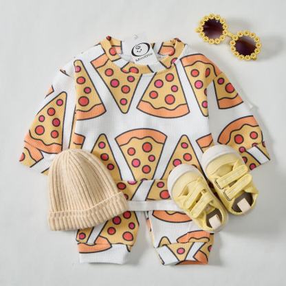Set 2 pezzi beige per pizza e waffle per bambini - image 2