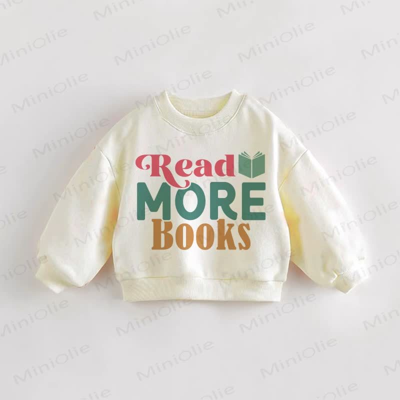 LEGGI ALTRI LIBRI Felpa color crema per neonati e bambini - Crema - 3-5T - image 1