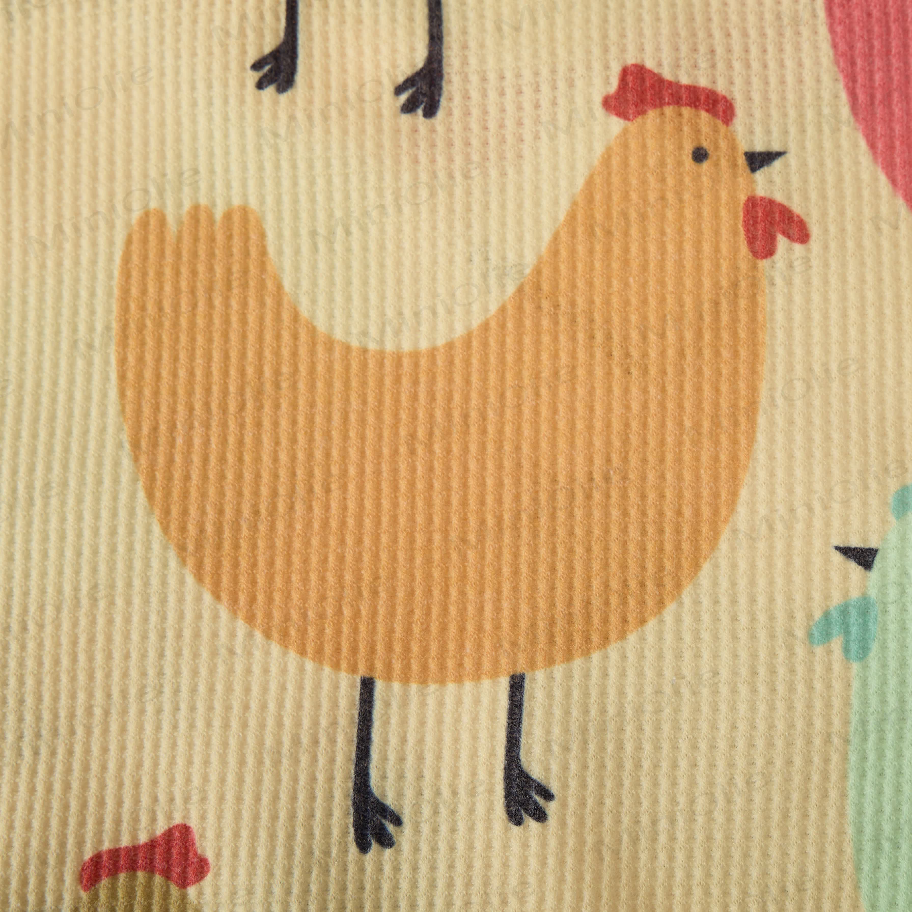 Felpa con cappuccio color gallina per neonati, set da 2 pezzi - image 5