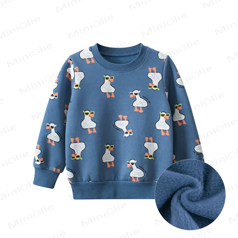 Felpa blu anatra per bambini - image 7