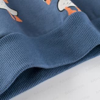 Felpa blu anatra per bambini - image 6