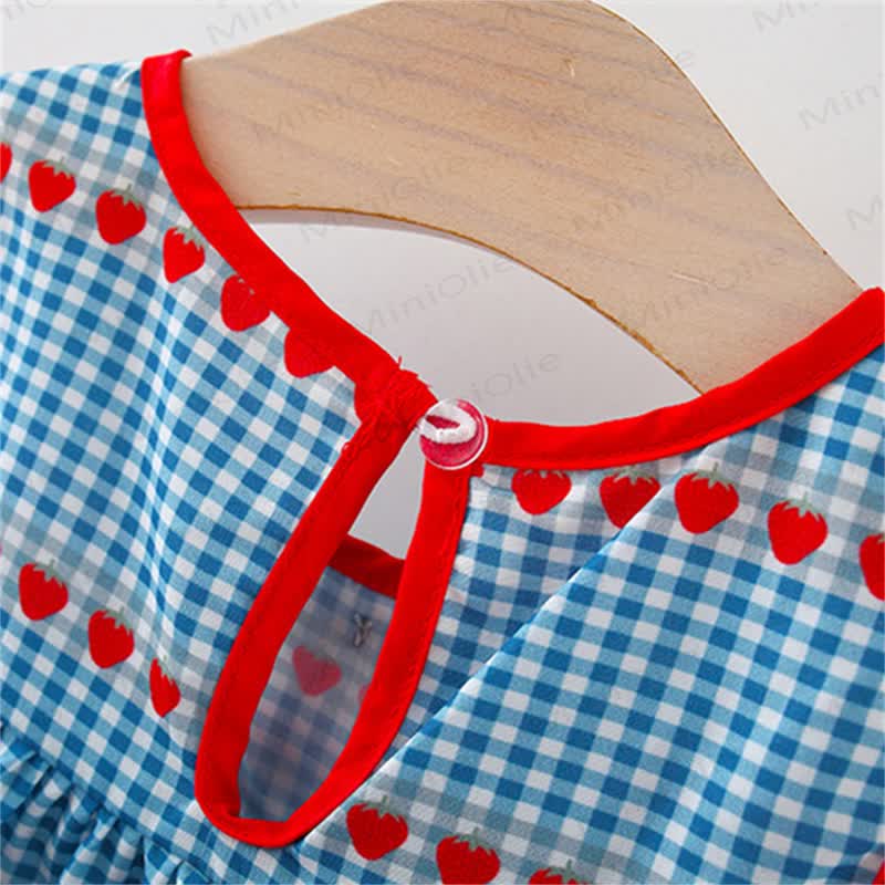 Vestito per neonati e bambini con ciliegia e borsa intrecciata - image 3