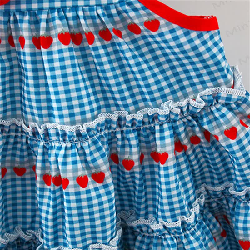 Vestito per neonati e bambini con ciliegia e borsa intrecciata - image 7