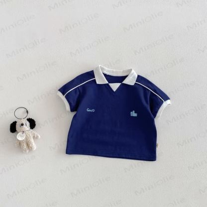 Maglietta o pantaloncini per bambini piccoli GOOD - Camicia blu - 4-5T - image 5