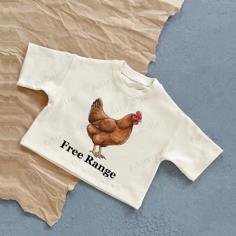 Maglietta estiva casual per neonati FREE RANGE - Bianco - 2-3T - image 1