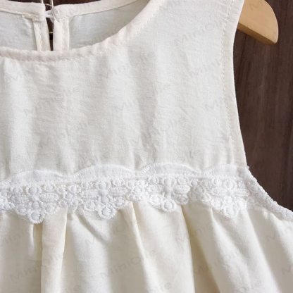 Vestito senza maniche a blocchi di colore per bambina - image 2