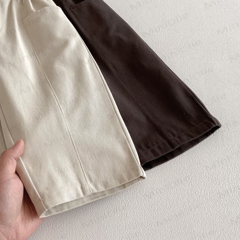 Pantaloni a tinta unita con tasche per bambini - image 6