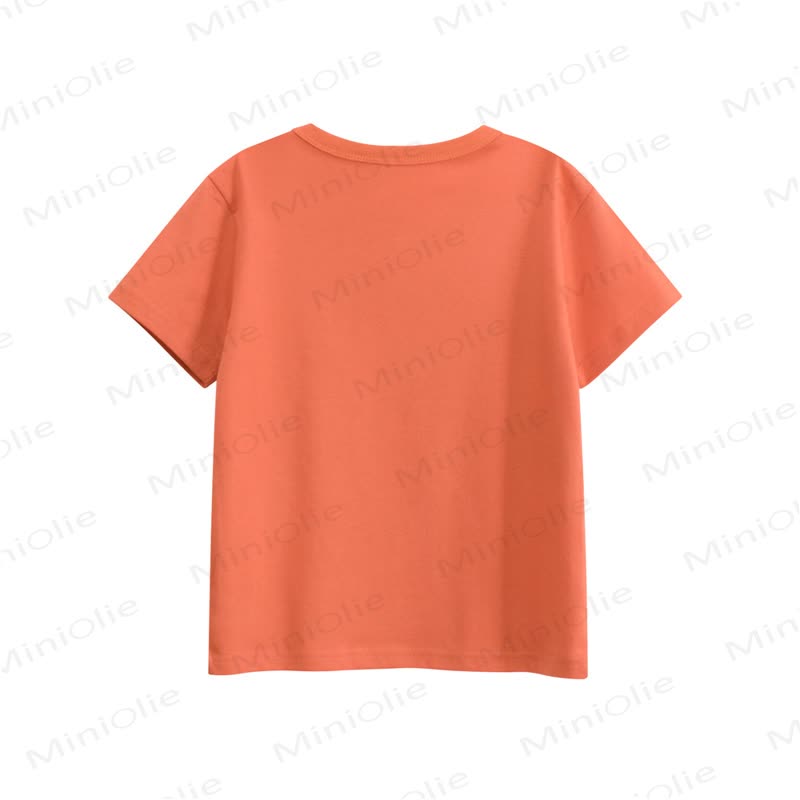 Maglietta arancione per bambino con stampa coccodrillo - image 2