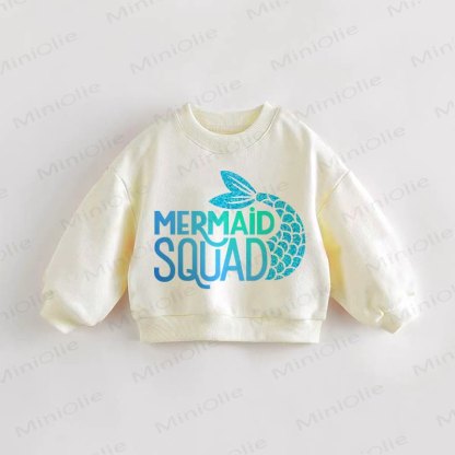 Felpa per neonati e bambini piccoli "SQUADRA SIRENA" - Crema - 3-5T - image 1