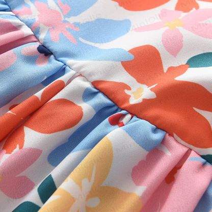 Vestito a fiori colorato per bambina - image 6