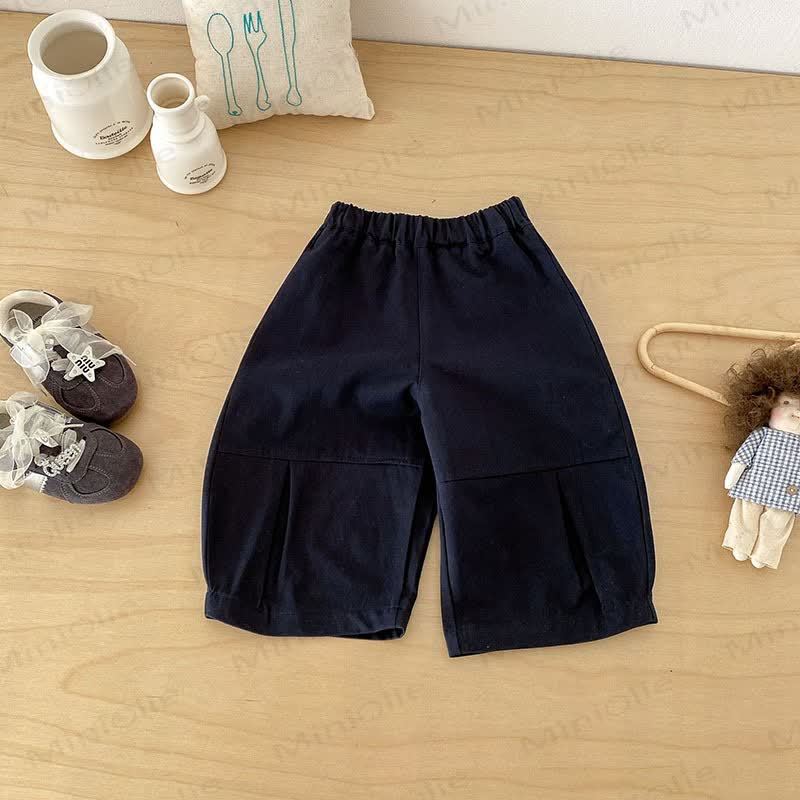 Pantaloni a tinta unita per neonato/bambino - Blu scuro - 3-4 anni - image 7