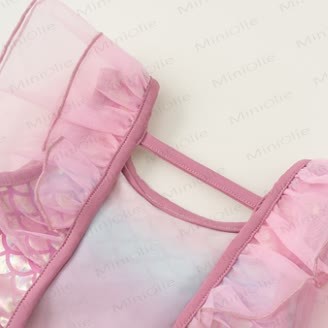 Costume da bagno a sirena in rete per bambina - image 7