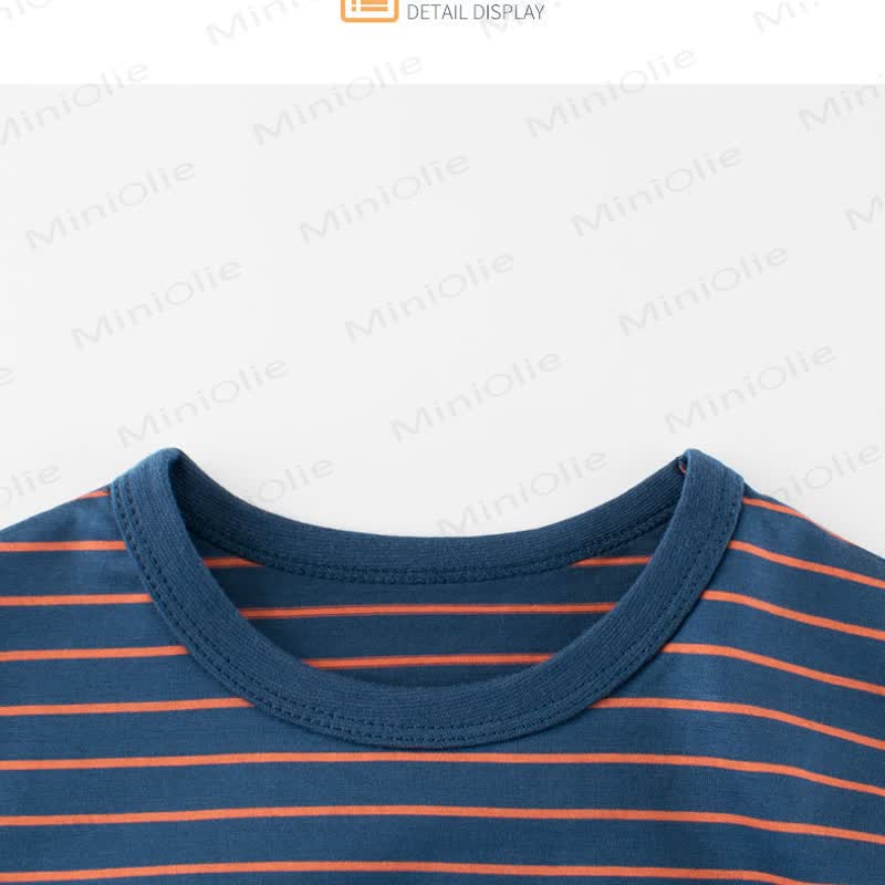 T-shirt girocollo a righe per bambini - image 5