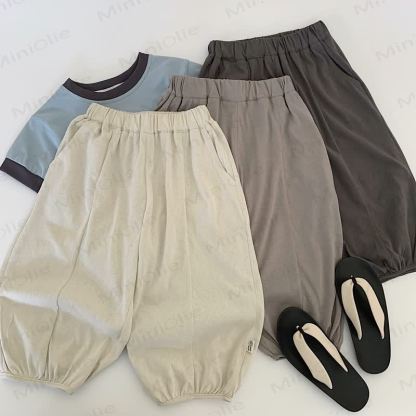 Pantaloni casual per bambini piccoli con elastico in vita - image 1